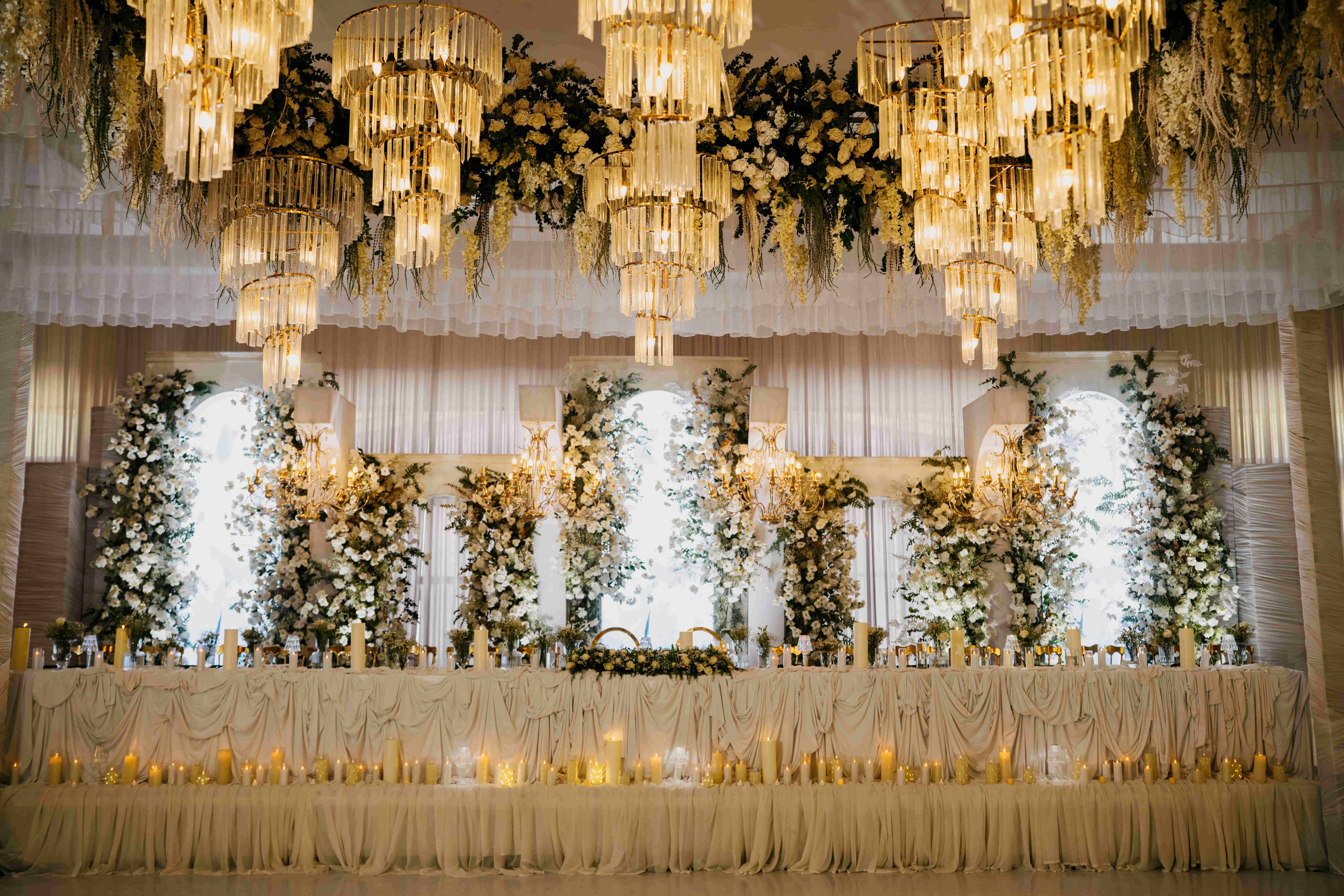 Golden Floral Decor
